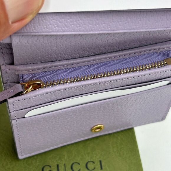 Women’s Gucci, jumbo GG canvas/leather bifold wallet/card case made in Italy - Picture 10 of 10